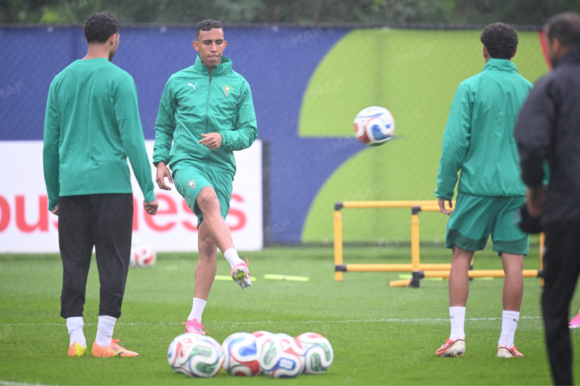 المنتخب المغربي يجري حصته التدريبية الثانية في بوسطن استعدادا لمواجهة فرنسا
