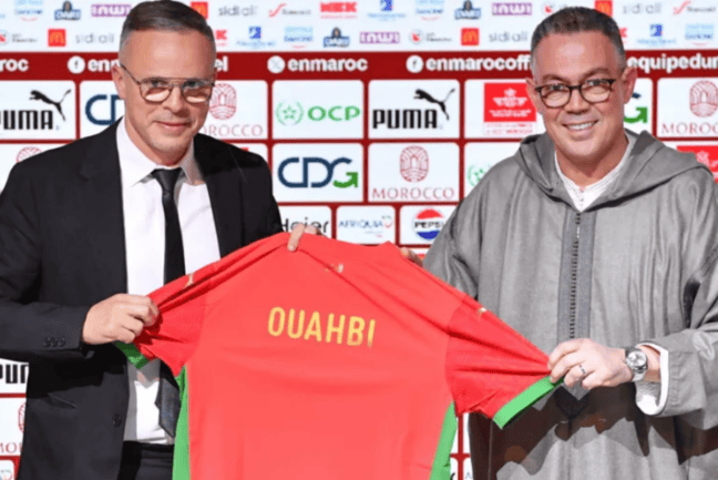 الجامعة الملكية المغربية لكرة القدم تجدد الثقة في محمد وهبي مدربا للمنتخب الوطني